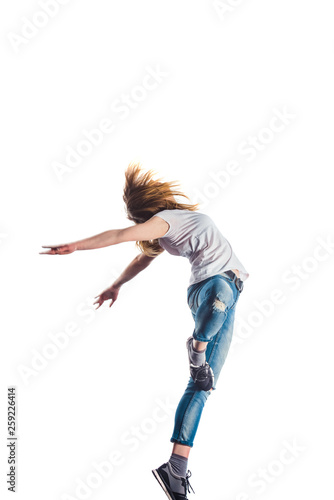 Girl doing aerobic
