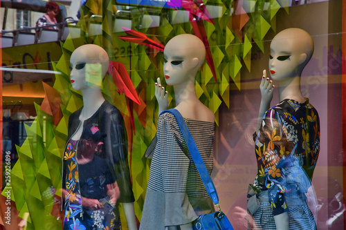 Paris; France - april 2 2017 : cloth shop in rue du Faubourg Saint Honore photo