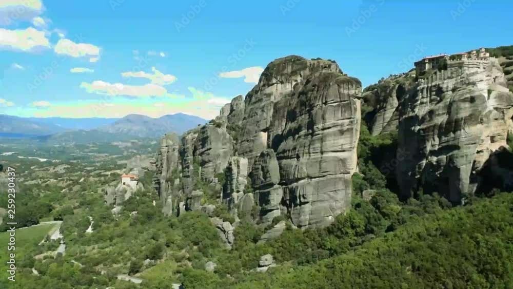 The rocks on which the monasteries of Meteora are located. The rocks on which the monasteries of Meteora are located.