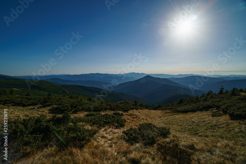 Landscape of the Ukrainian Carpathian Mountains, Chornohora