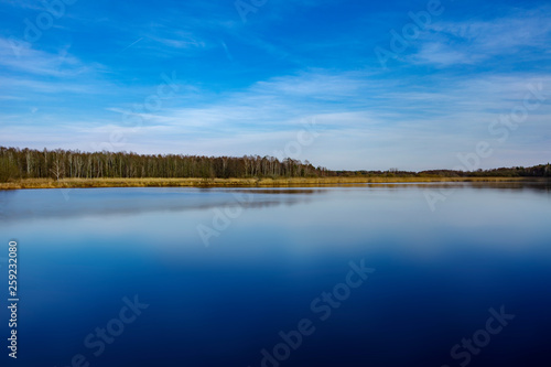 Blue sky blue lake