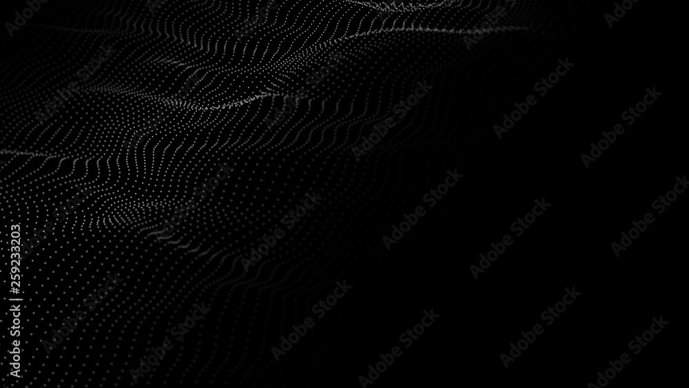 Abstract background. Big data. Vector illustration. Wave of particles. Abstract background. Big data. Vector illustration. Wave of particles.