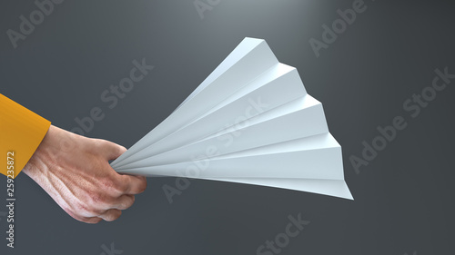 Photos Paper folding clapper mockup