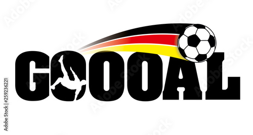 Goooal Fussball Vektor Illustration