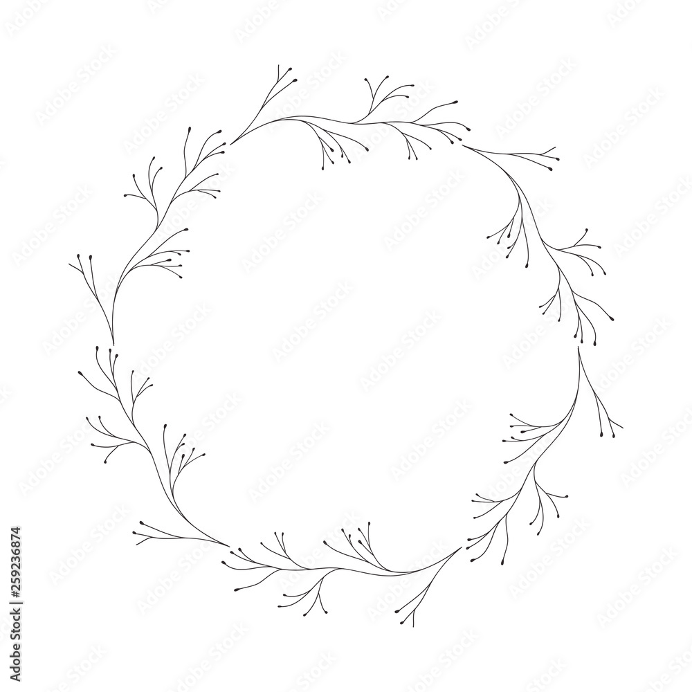 garland with flowers and leafs isolated icon garland with flowers and leafs isolated icon