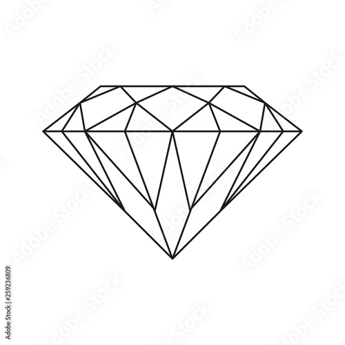 Diamant saubere Vektorgrafik