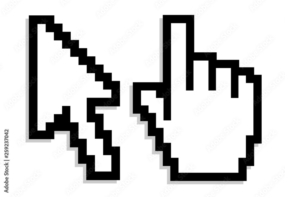 Mauszeiger und Finger Vektor Grafik Mauszeiger und Finger Vektor Grafik