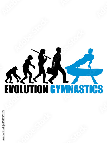 turngerät gymnastik evolution silhouette mann auf pauschenpferd hocker gymnastikgerät sport fitness sportlich trainieren spaß hobby verein turnhalle männer turnen turner