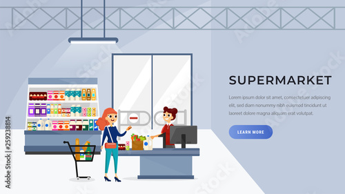 Supermarket landing page