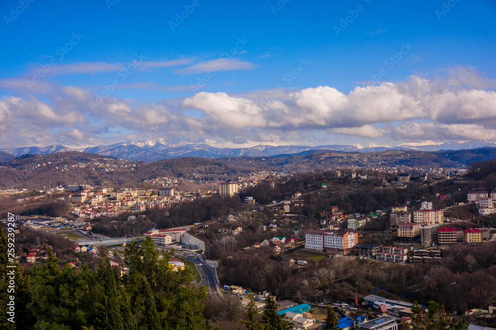 Panorama of the city of Sochi. Russia
