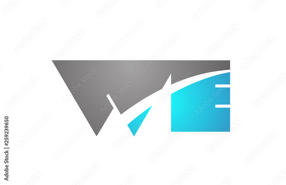 alphabet letter we w e logo company icon design alphabet letter we w e logo company icon design