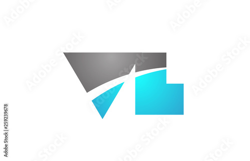 Free Download alphabet letter vl v l logo company icon design - GFXLoad