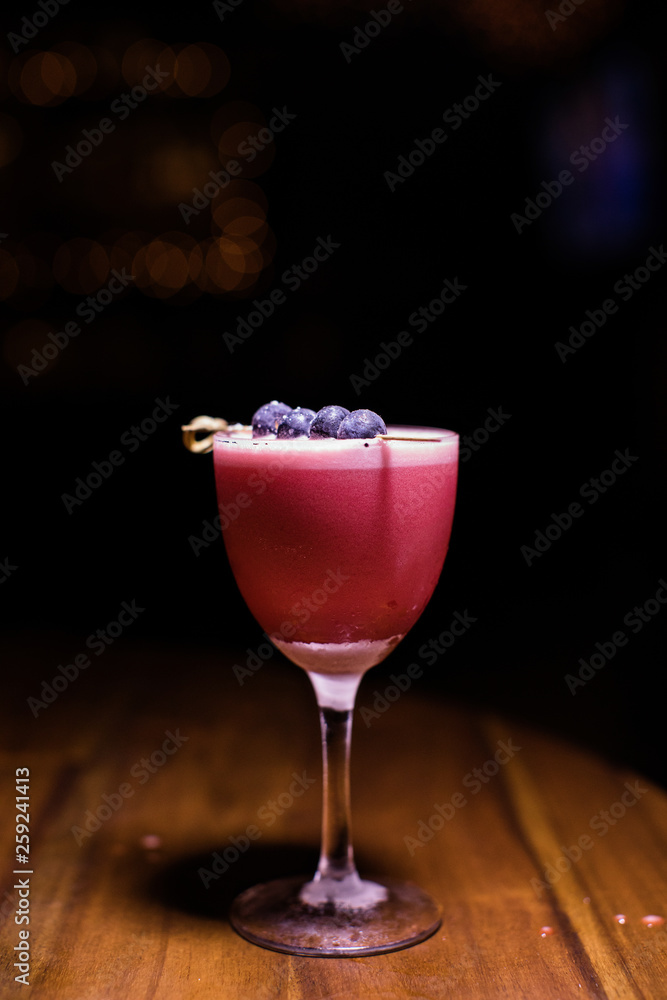 Blueberry cocktail Blueberry cocktail