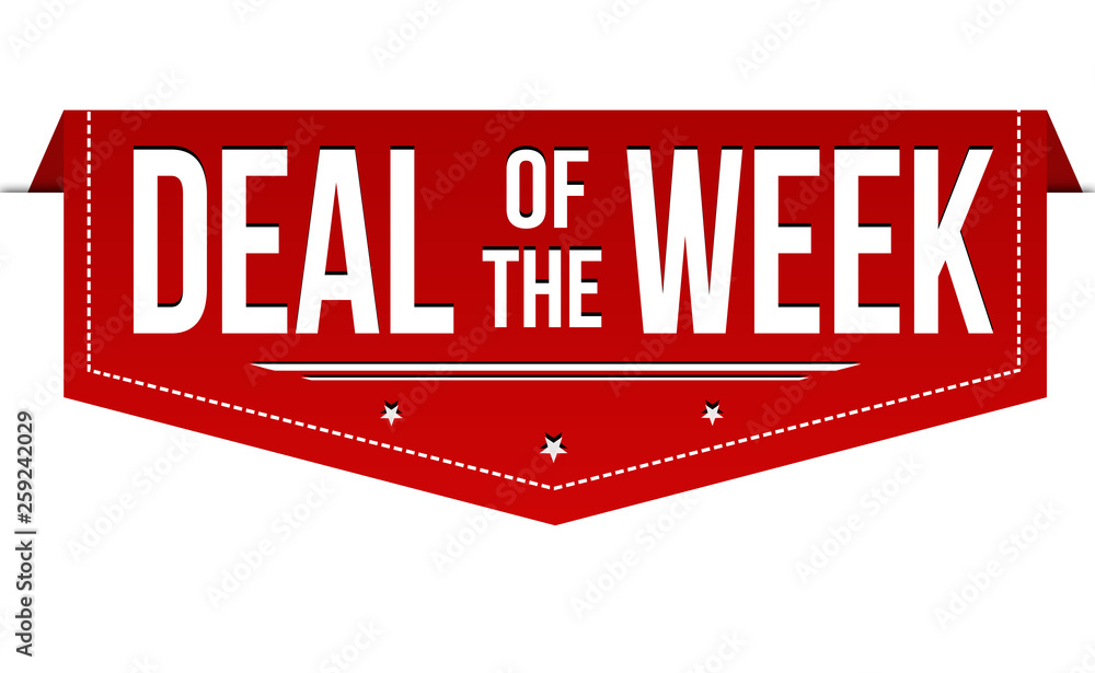Deal of the week banner design - obrazy, fototapety, plakaty 