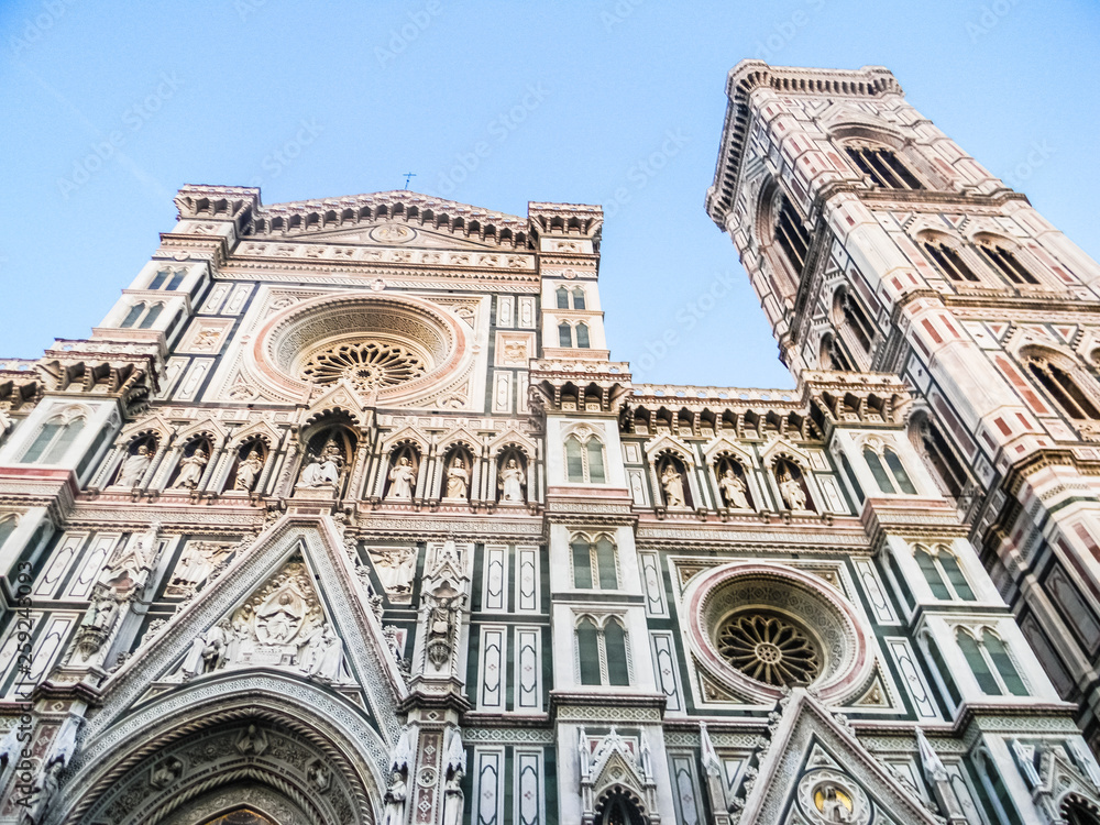 Facade of the Florence Cathedral, Tuscany, Italy