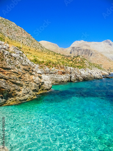 Beautiful beach in the Zingaro Natural Reserve, Sicily photo