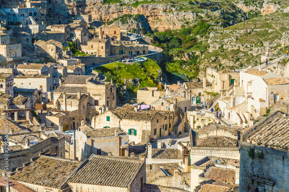 The Sassi di Matera, beautiful ancient stone town in Basilicata, southern Italy