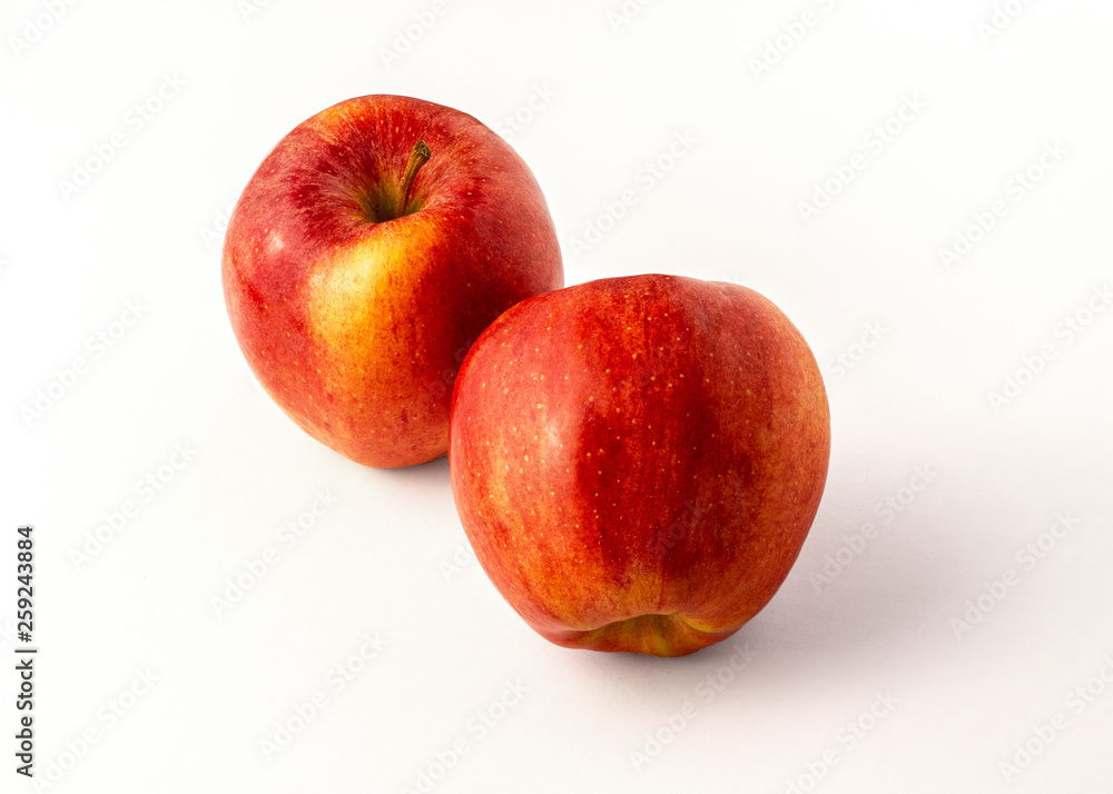 apples on white background apples on white background
