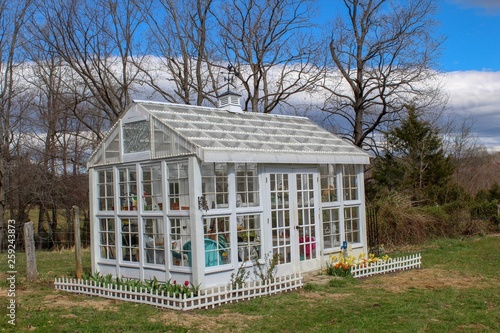 Greenhouse in private garden