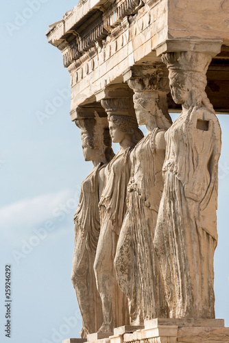 Detail of the Erechtheion temple photo