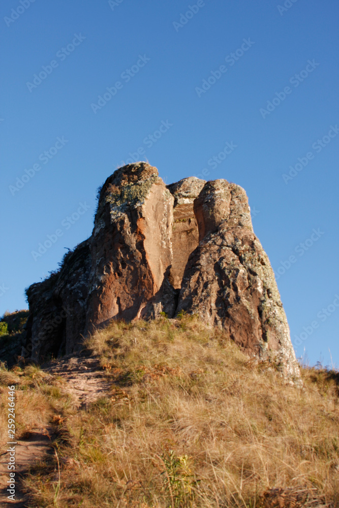View of the country hill, located in the rural area of the city of Urubici, State of Santa Catarina, southern Brazil