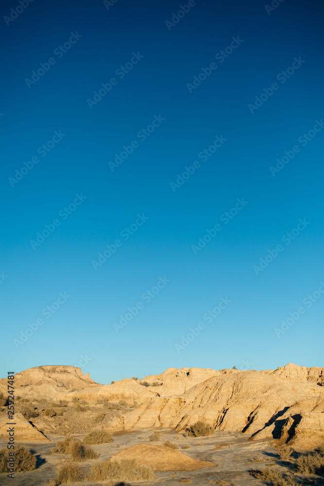 Amazing blue sky in the desert Amazing blue sky in the desert