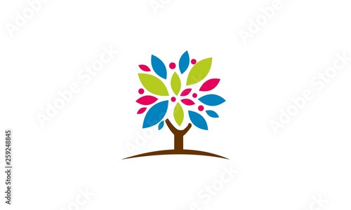 abstract tree vector