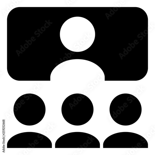 Video Conferencing Vector Icon
