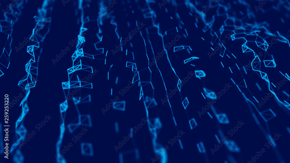 Big data visualization. Science background. Big data complex with compounds. Lines plexus Big data visualization. Science background. Big data complex with compounds. Lines plexus