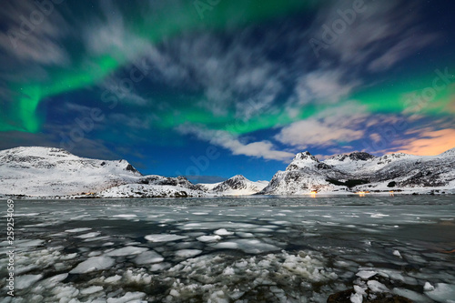 Aurora borealis over Norway