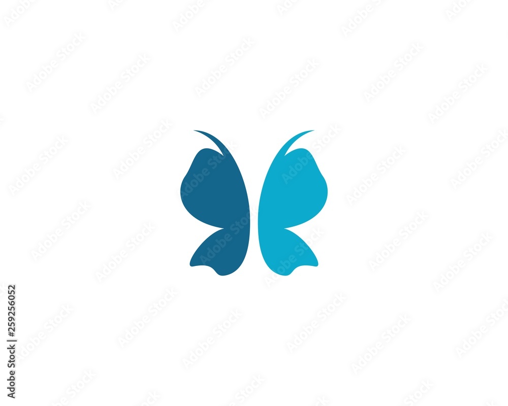 Butterfly logo template vector icon Butterfly logo template vector icon