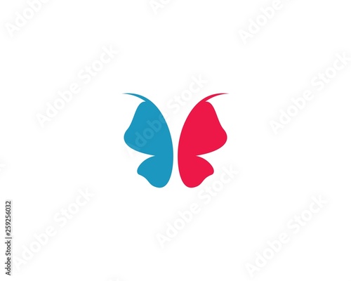 Butterfly logo template vector icon