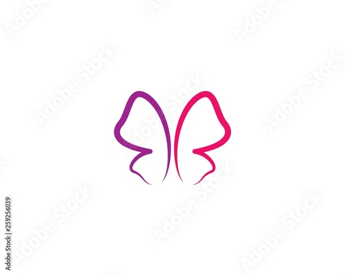 Butterfly logo template vector icon © patmasari45
