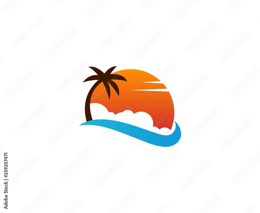 Fototapeta premium Summer logo