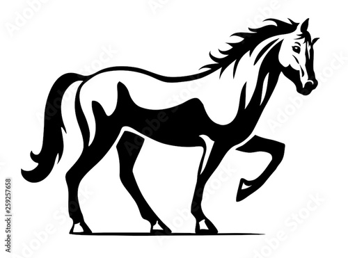 Horse vector logo illustration