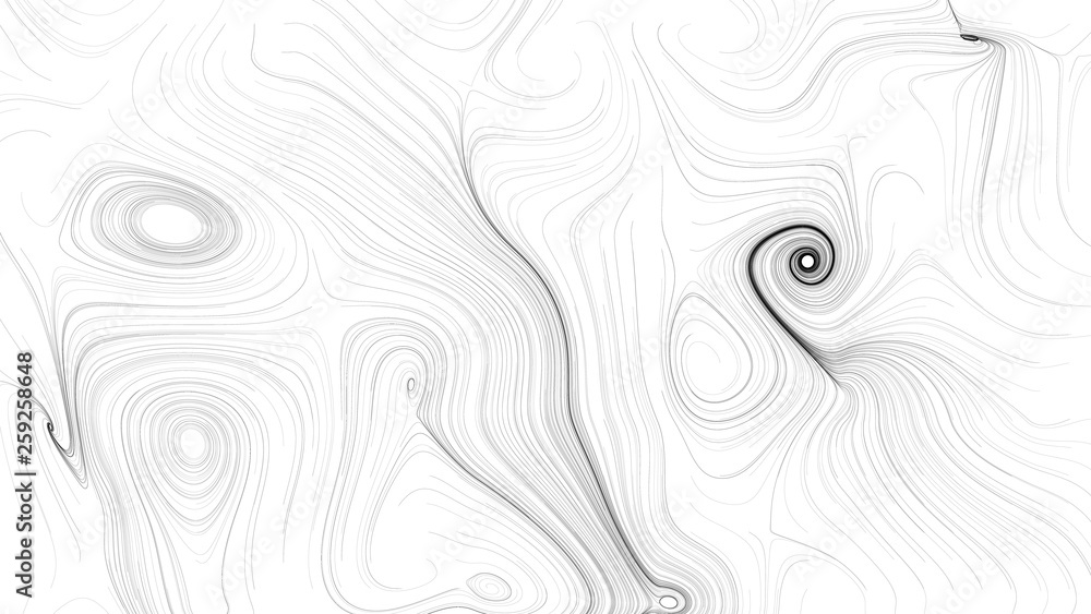 Abstract Swirls Flow Lines Elevation Curves Style Texture