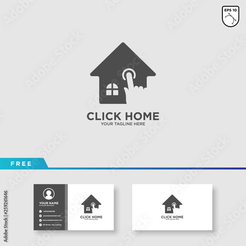Wallpaper Mural Click Home Logo Template Design Torontodigital.ca