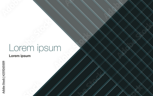 Background with abstract stripes and lines. Business presentation title cover slide design