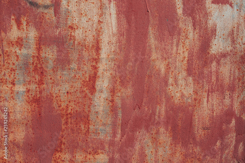 Rusty metal texture with natural defects. Scratches  grungy  cracks  corrosion. Can be used as a background or poster for an inscription.