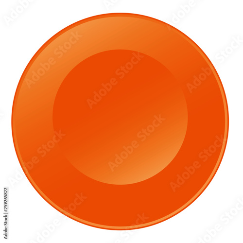 Plate for Dining for Meals Lunch Dinner Food Restaurant Entertaining Orange Circular Design