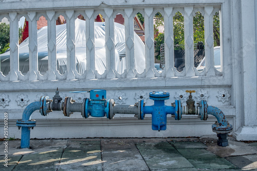  Construction of main water pipe valve,it was water leak and need to repair.