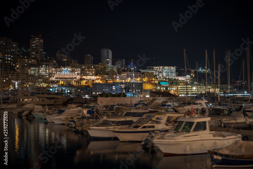 Monte Carlo and Port Hercules in the night