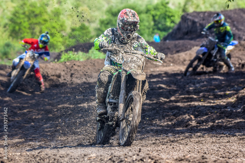 Motocross in the mud