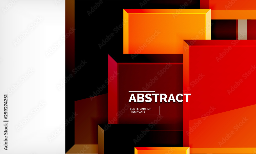 Square abstract background, glossy geometric design Square abstract background, glossy geometric design