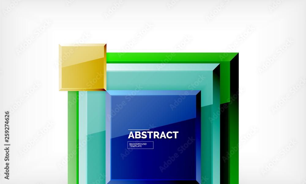 Geometric abstract background, modern square design Geometric abstract background, modern square design