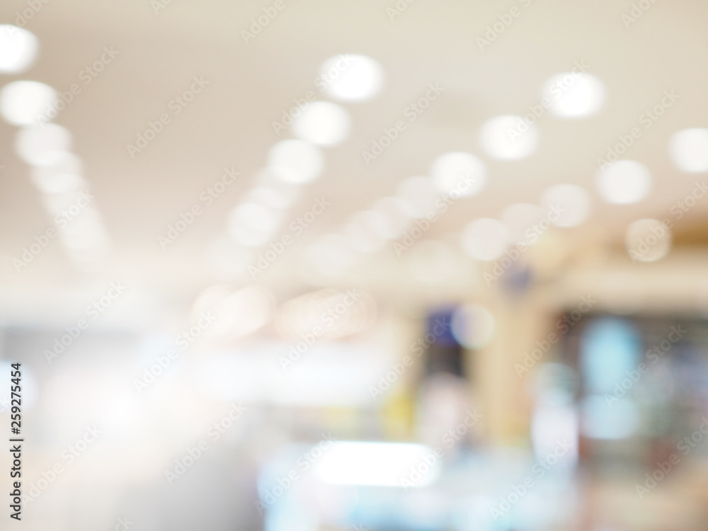 Abstract blur shopping mall for background.