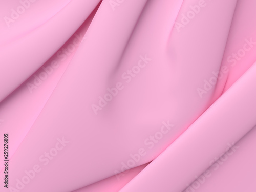 Beautiful Pink Satin Fabric for Drapery Abstract Background.