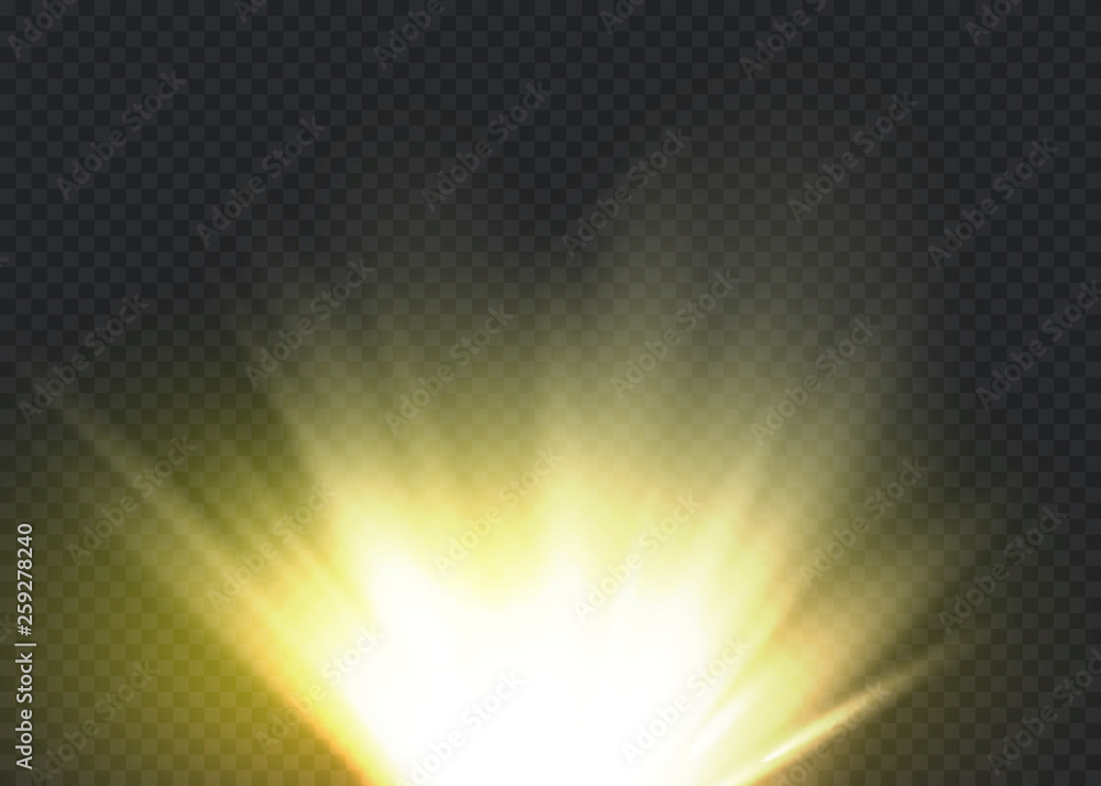Light flare special effect with rays of light and magic sparkles. Glow transparent vector light effect set, explosion, glitter, spark, sun flash. Light flare special effect with rays of light and magic sparkles. Glow transparent vector light effect set, explosion, glitter, spark, sun flash.