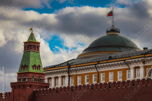 Photography tower of moscow kremlin