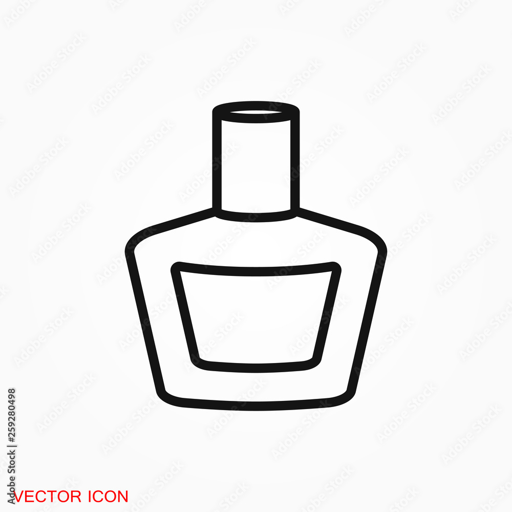 Perfume icon vector sign symbol for design Perfume icon vector sign symbol for design